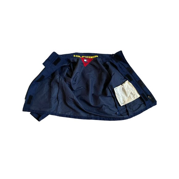 Tommy Hilfiger Mens Navy Blue Full-Zip Lightweight Jacket With Logo Details Size - Picture 9 of 10